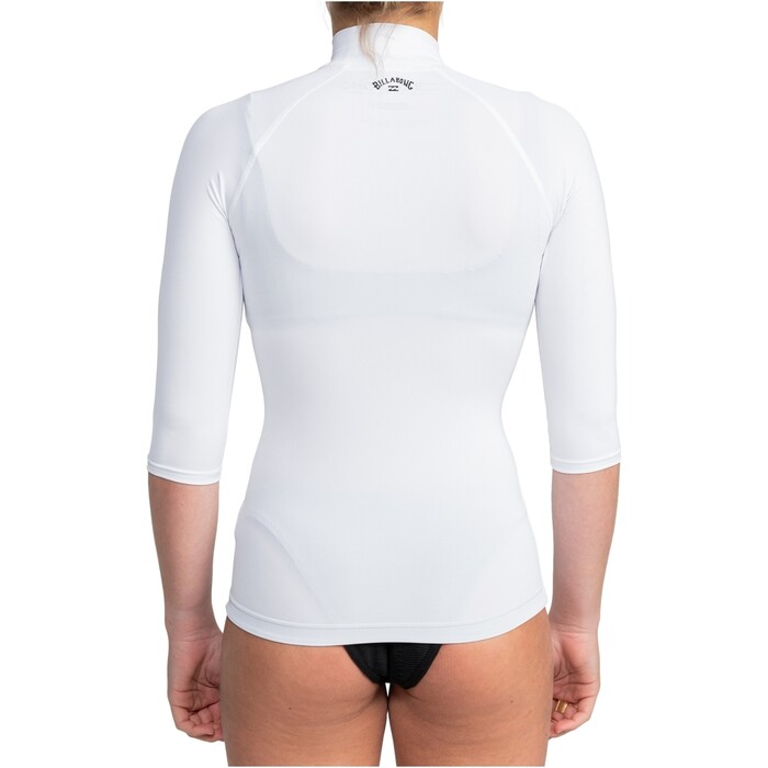 2024 Billabong Mujer Tropic Surf Chaleco De Lycra De Manga Corta EBJWR03019 - White